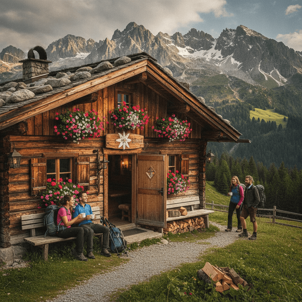 Alpine Hütte in Österreich